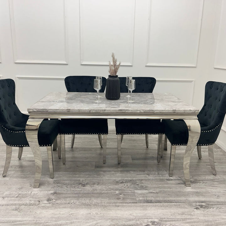 1.5 Megan promo Table with Black Colour 4 Chair