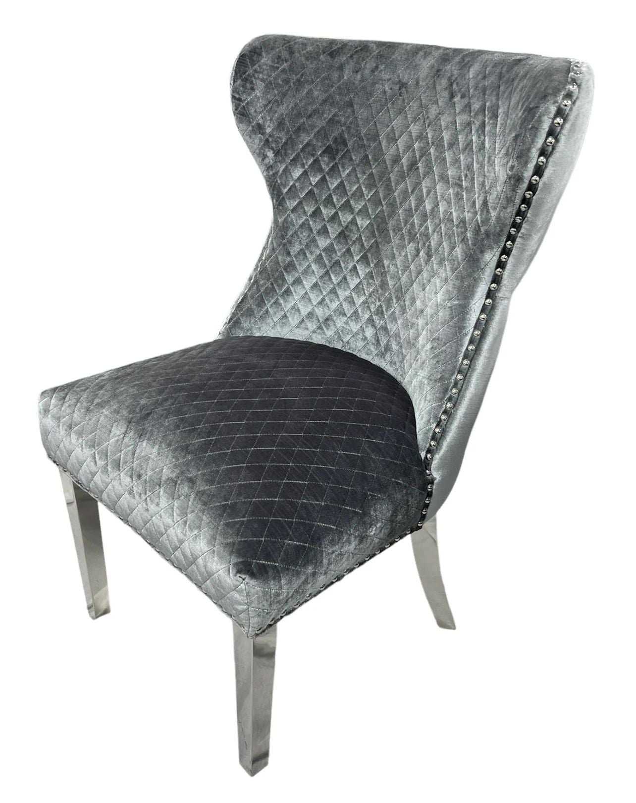 1.8 Grey Arial with Chairs Chesterfield - Mirror4you