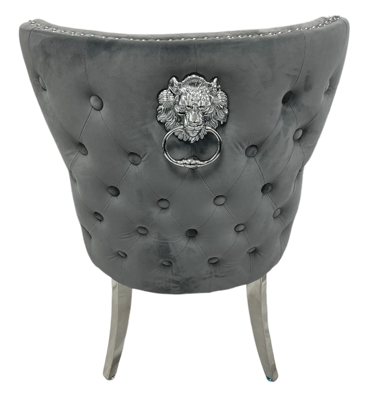 1.8 Grey Arial with Chairs Chesterfield - Mirror4you