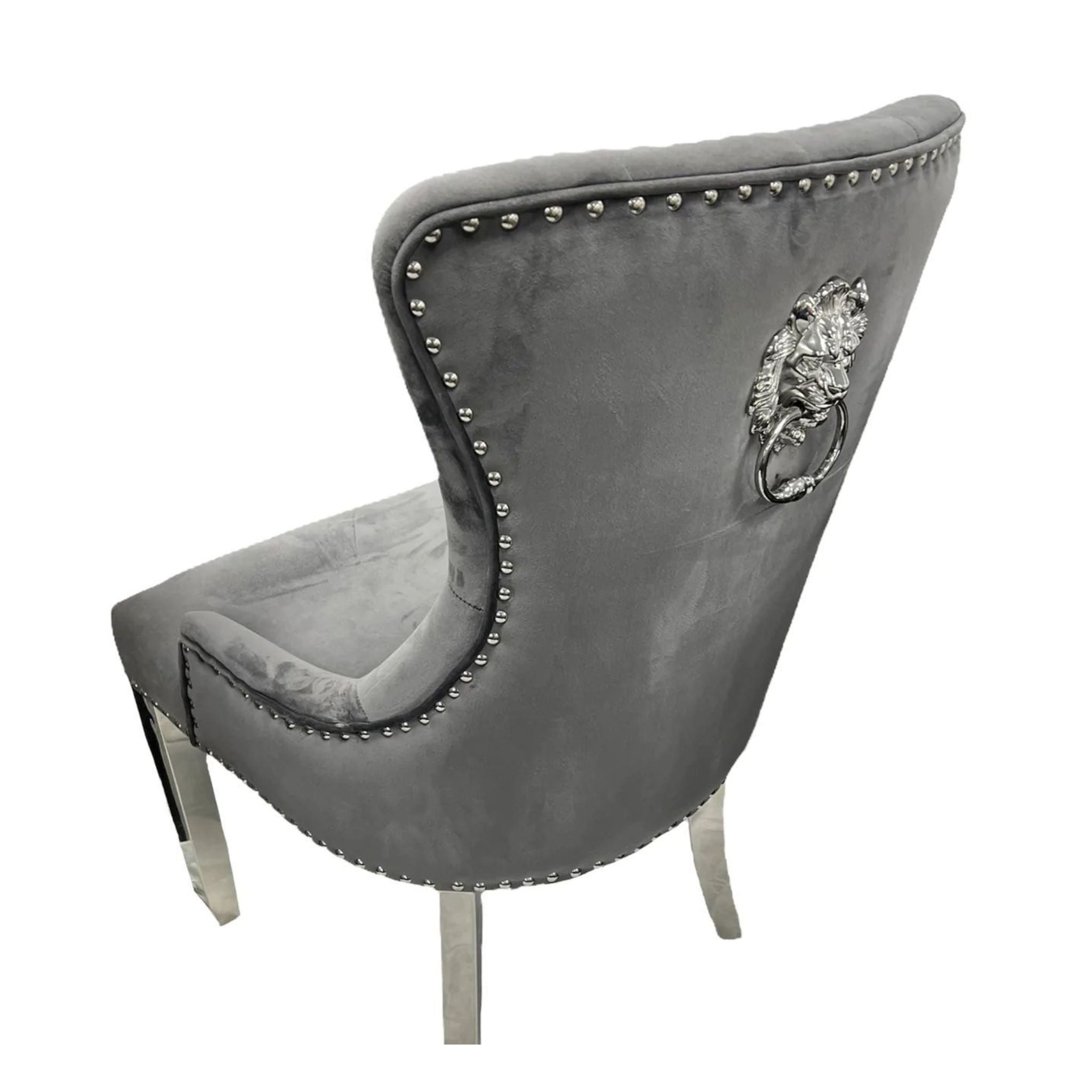 Arianna with 6 Chelsea Lion Knocker Chairs - Mirror4you