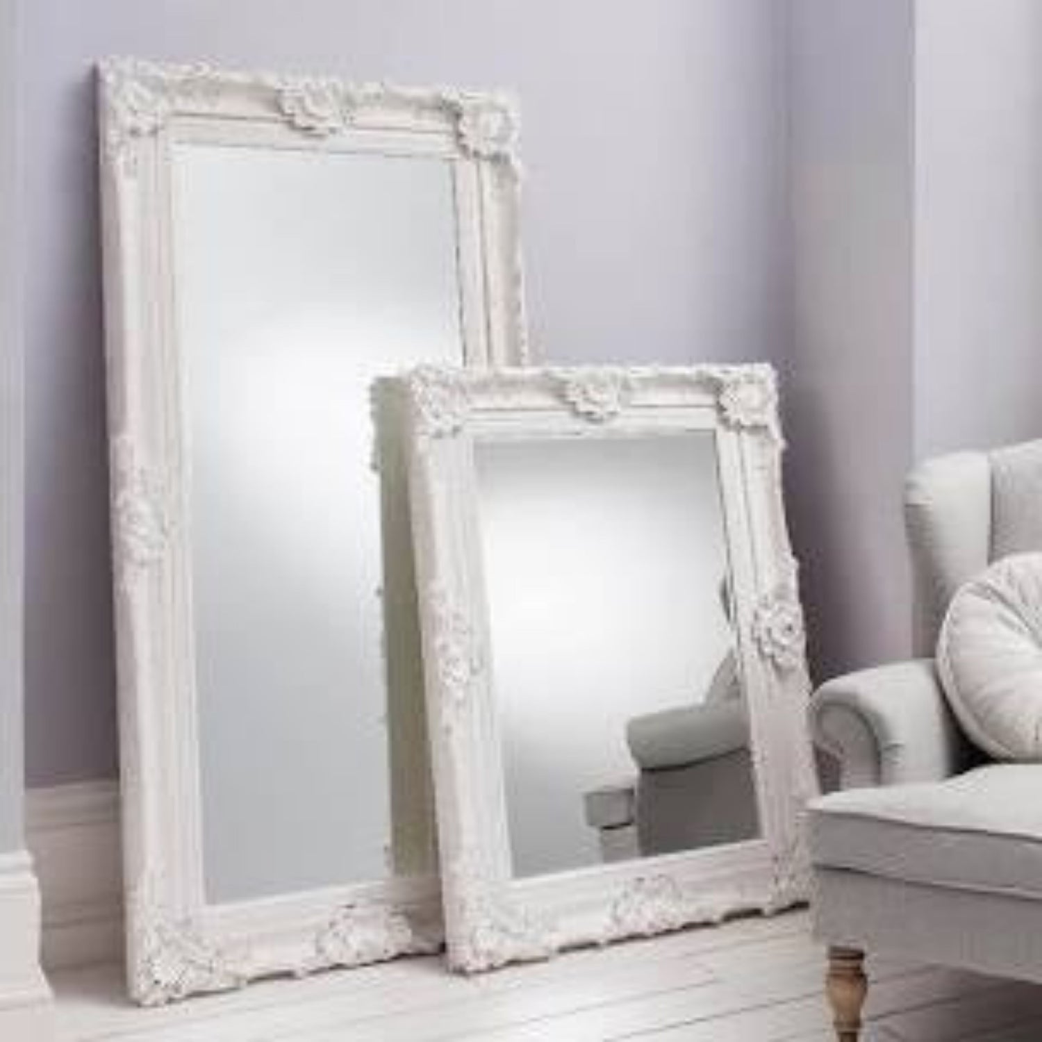 white frame mirror full length - Mirror4you