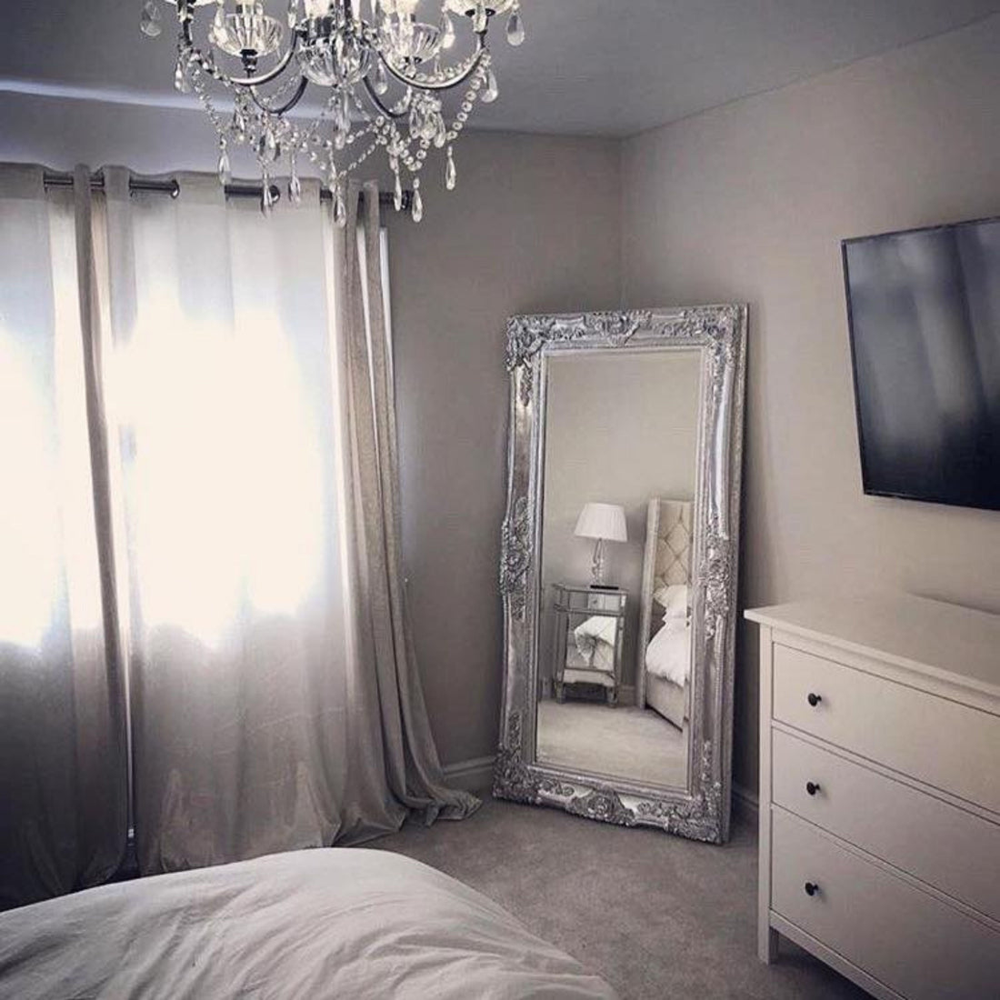 Ella Large Silver 180x90cm - Mirror4you