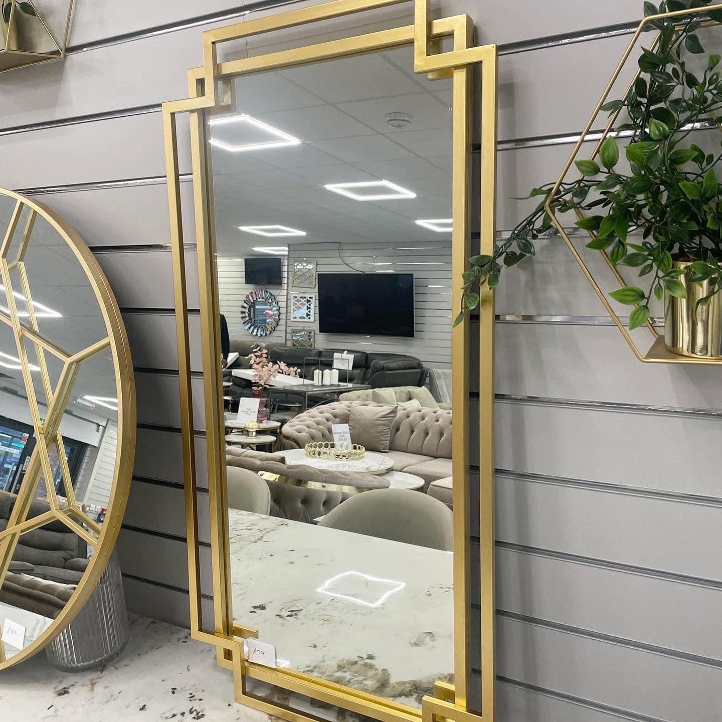 Venice Gold sleek Mirror - Mirror4you